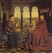 Jan Van Eyck Madonna of chancellor Rolin Sweden oil painting artist